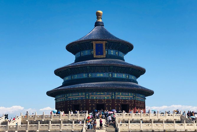 All Inclusive Tour of Summer Palace, Temple of Heaven and Hutong - Hall of Prayer for Good Harvests: the blue building at the center