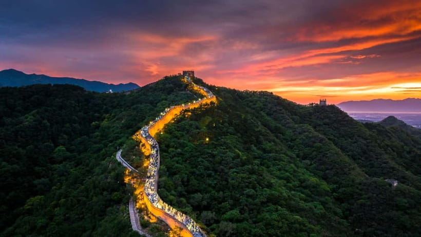 Beijing：Badaling Night Great Wall Ticket, Tour & Show - North Fourth Tower to South Fourth Tower