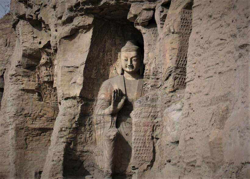 Beijing:Bullet Train Tour to Hanging Temple&Yungang Grottoes - The Hanging Temple above Jinxia Gorge