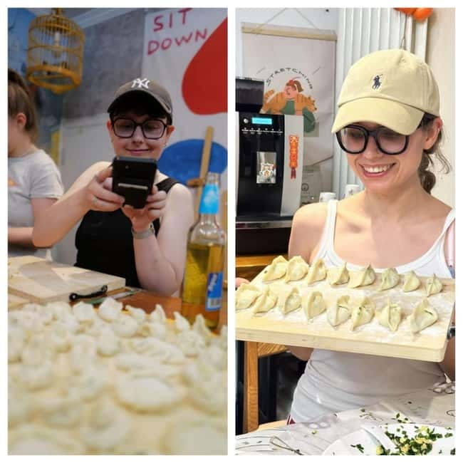Beijing: Dumpling Making Workshop with Meal and Tea - Rolling dough and folding Beijing dumplings
