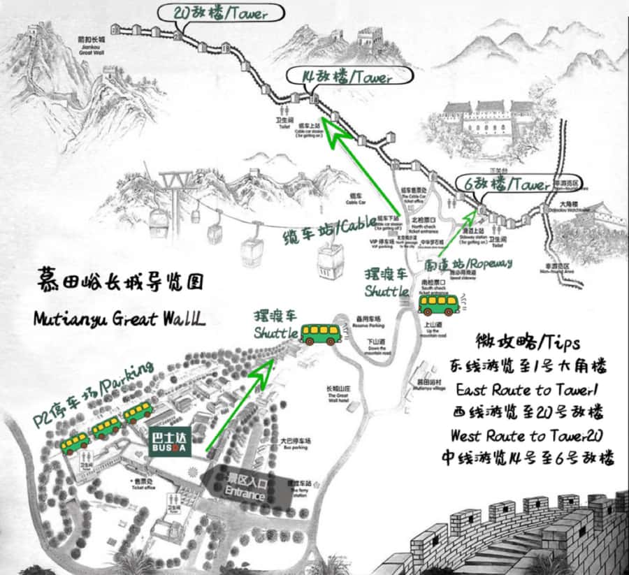 Beijing: Mutianyu Great Wall & Summer Palace Day Tour - From the wall to the Summer Palace