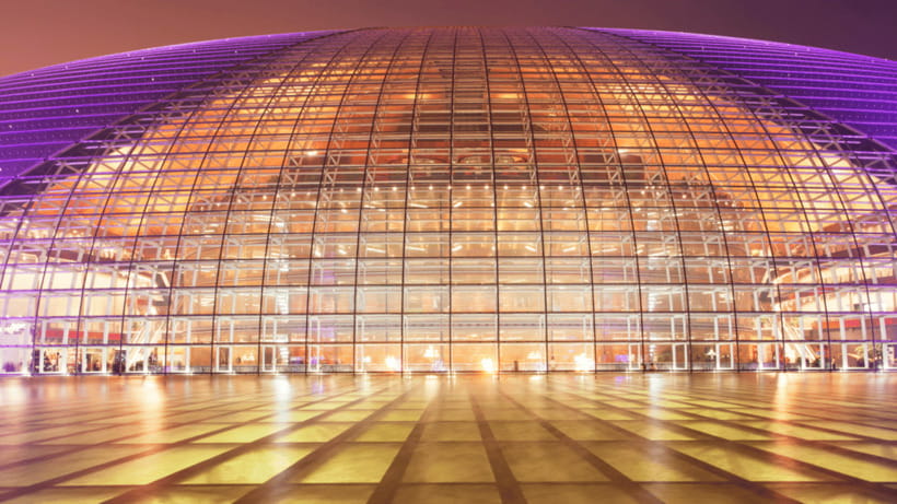 Beijing: Natinonal Center For The Peformance Arts Ticket - Glass, Titanium, and Changing Light