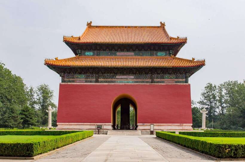 Ming Tombs Private Tour: Sacred Road, Dingling and Changling - Changling shows imperial architecture at full size