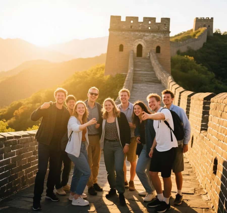 Mutianyu Great Wall Bus Trip+Ticket 7/8/9/10/13/13:30/15:30 - Reaching the wall by air-conditioned bus