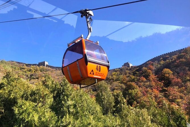 Mutianyu Great Wall Ticket with Driver Service - Reaching the wall by cable car