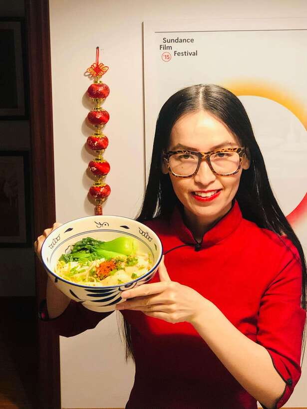 Online Cooking Class Hand Pulled Noodles by Sunflower Li - Meeting Chef Sunflower Li on Zoom