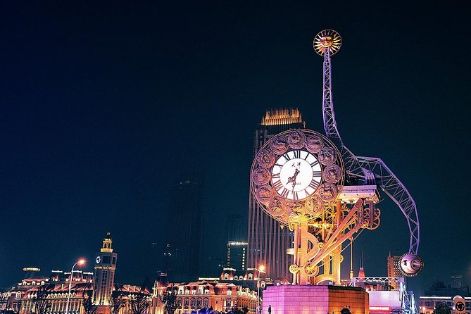 Private Tianjin City Night Tour with Haihe River Cruise - Binjianglu after dark, a useful change of pace