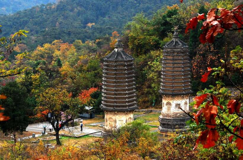 Private Tour to Yinshan Pagoda Forest w/Optional Activities - Walking through the pagoda valley