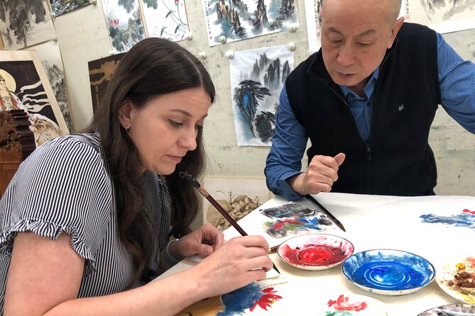 Water Color Class in Beijing - Why the fan makes a better souvenir